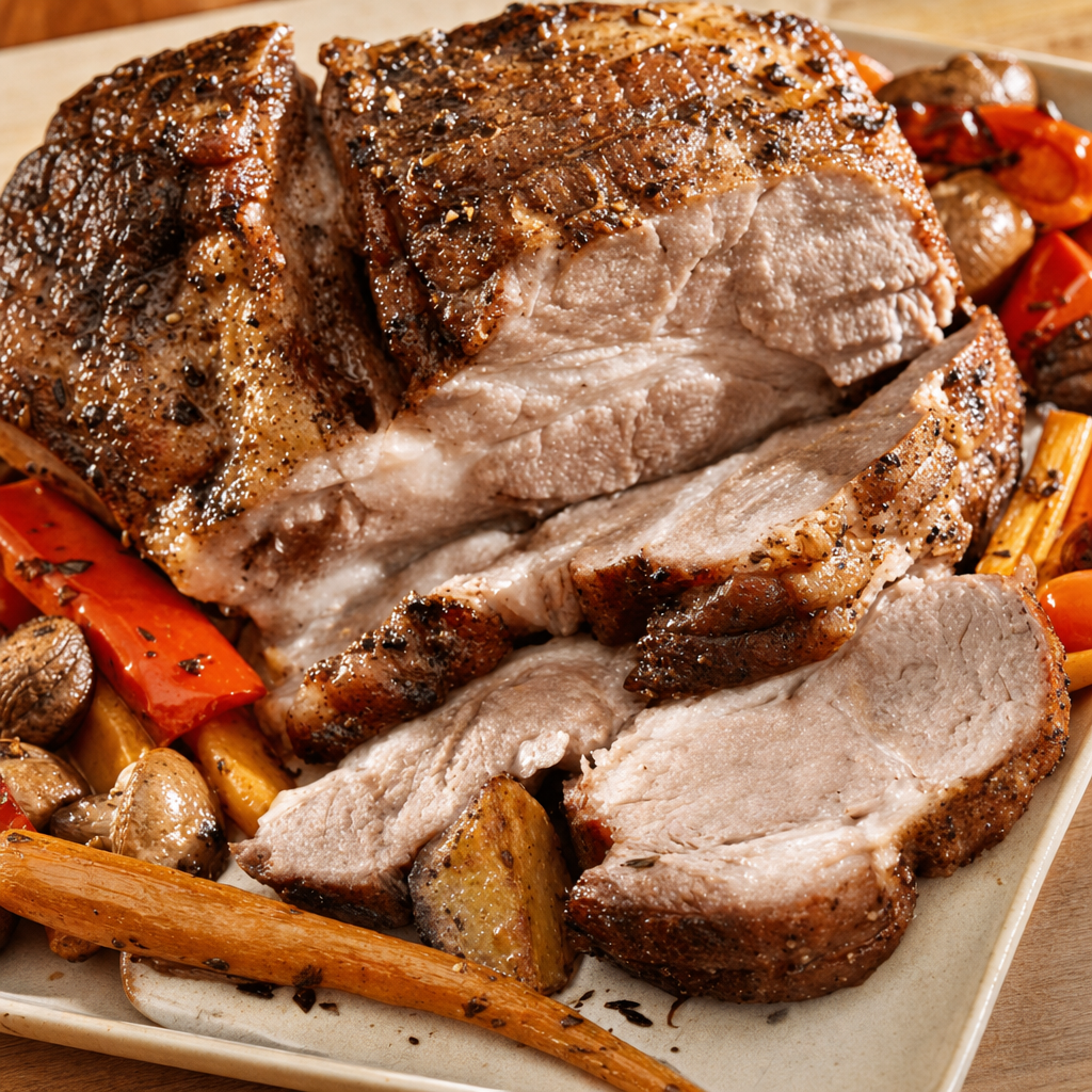 41.PIERNA DE PUERCO ASADA.