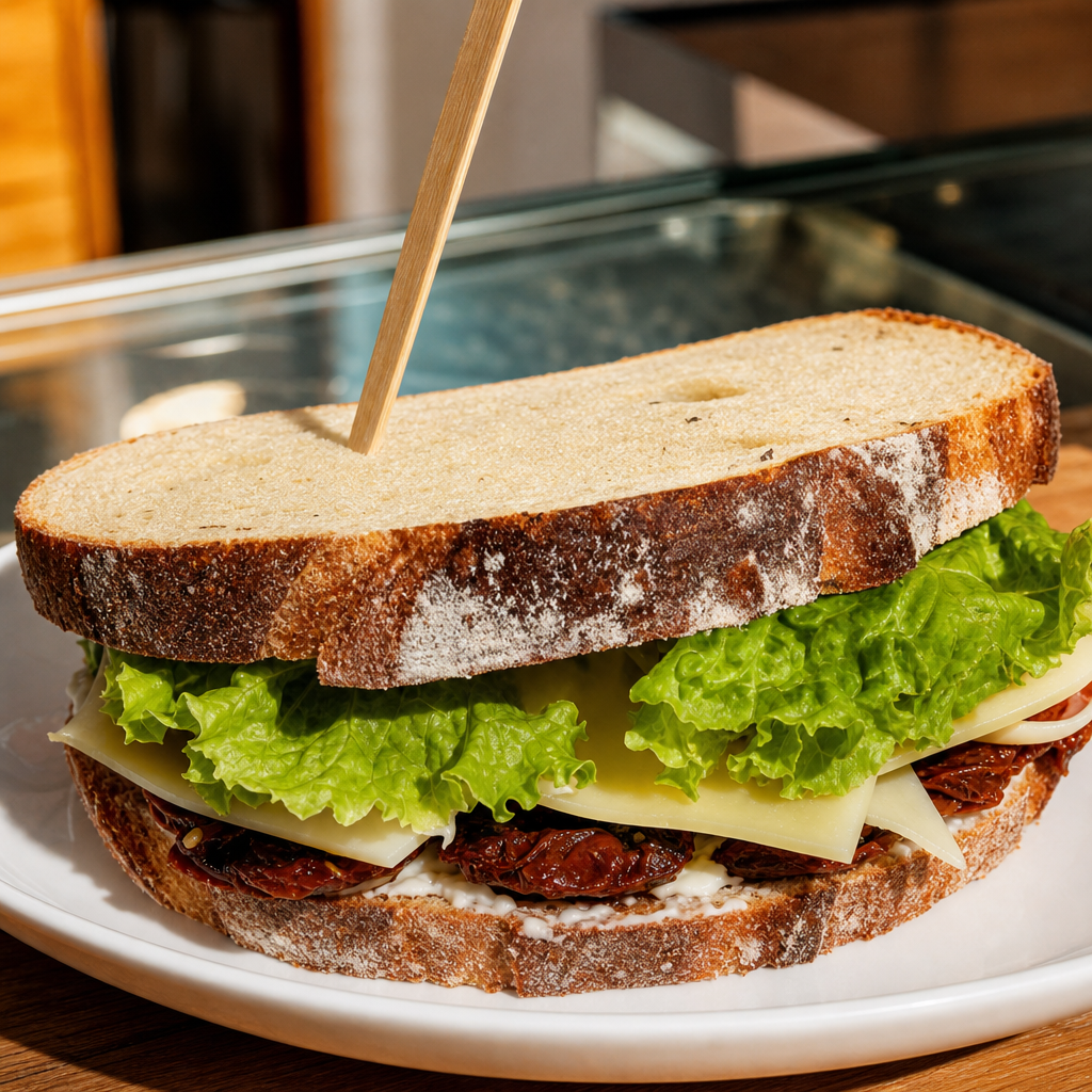 Turkey Roasted Peppers Sandwich.
