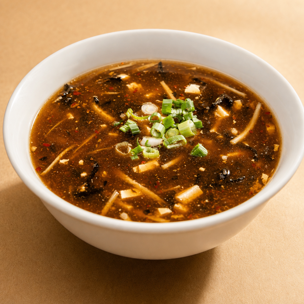 Chicken Hot & Sour Soup.