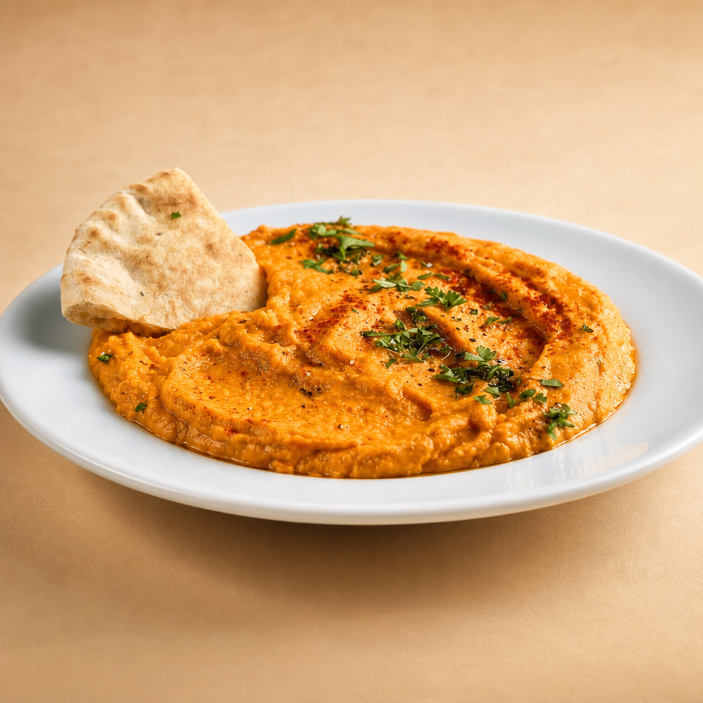 Hummus with Naan.
