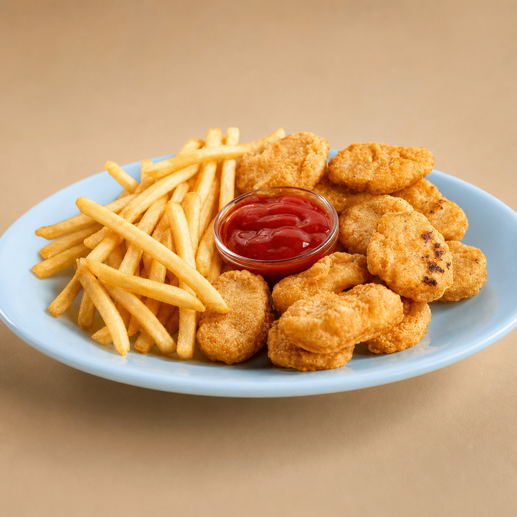Chicken Tenders with Fries.