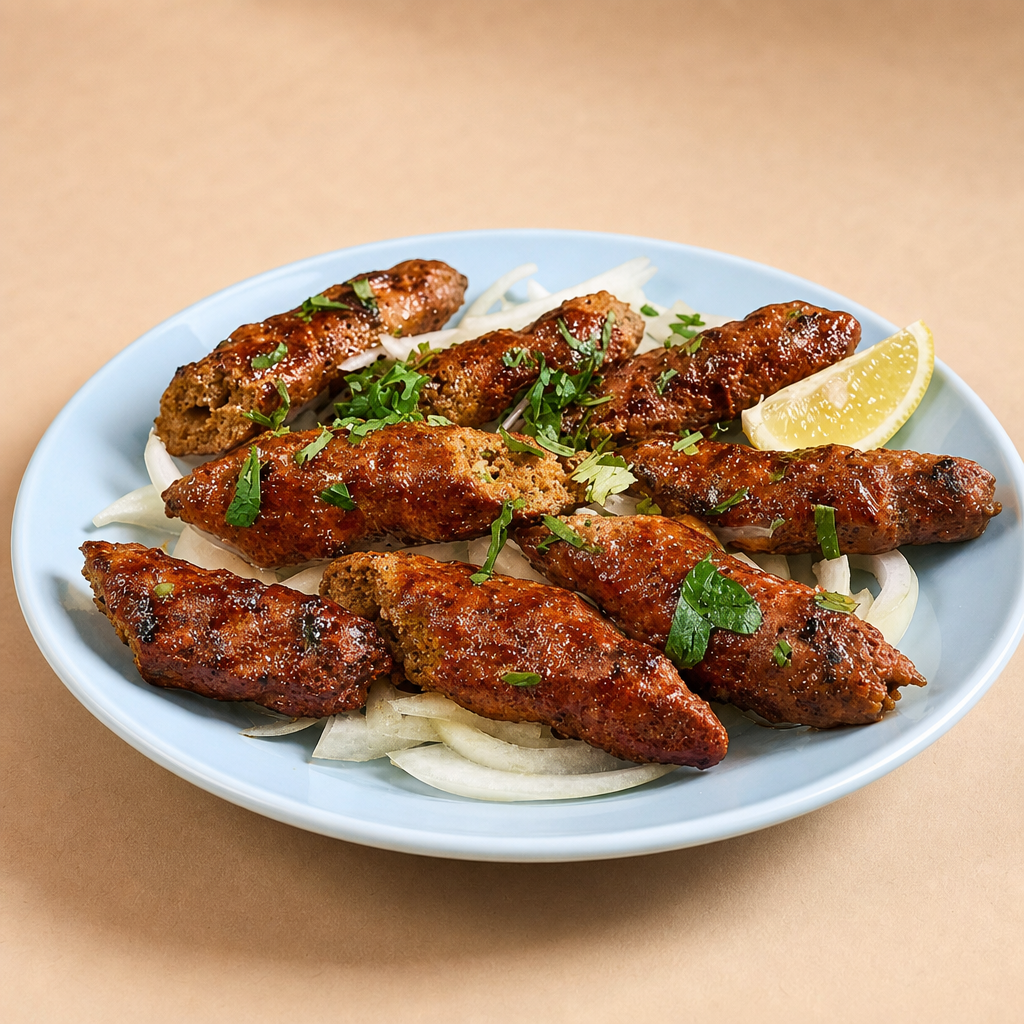 Chicken Seikh Kebab.