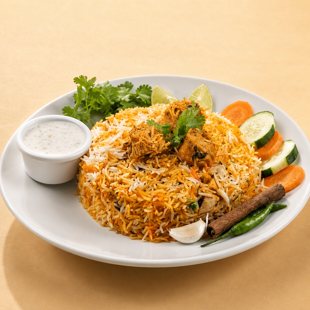 Goat Biryani.
