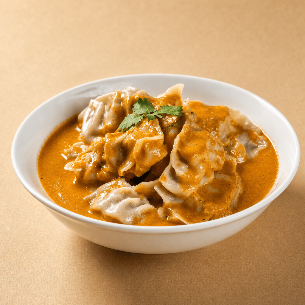 Vegetable Jhol Momo.