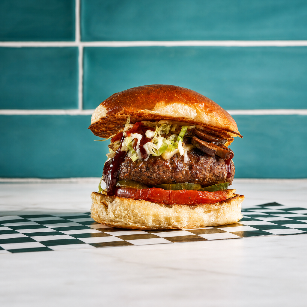 Steakhouse Burger (Includes choice of side).