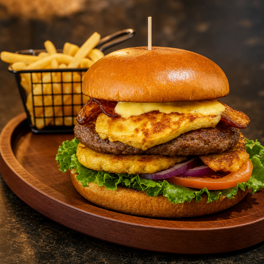 La Bomba Boricua Burger