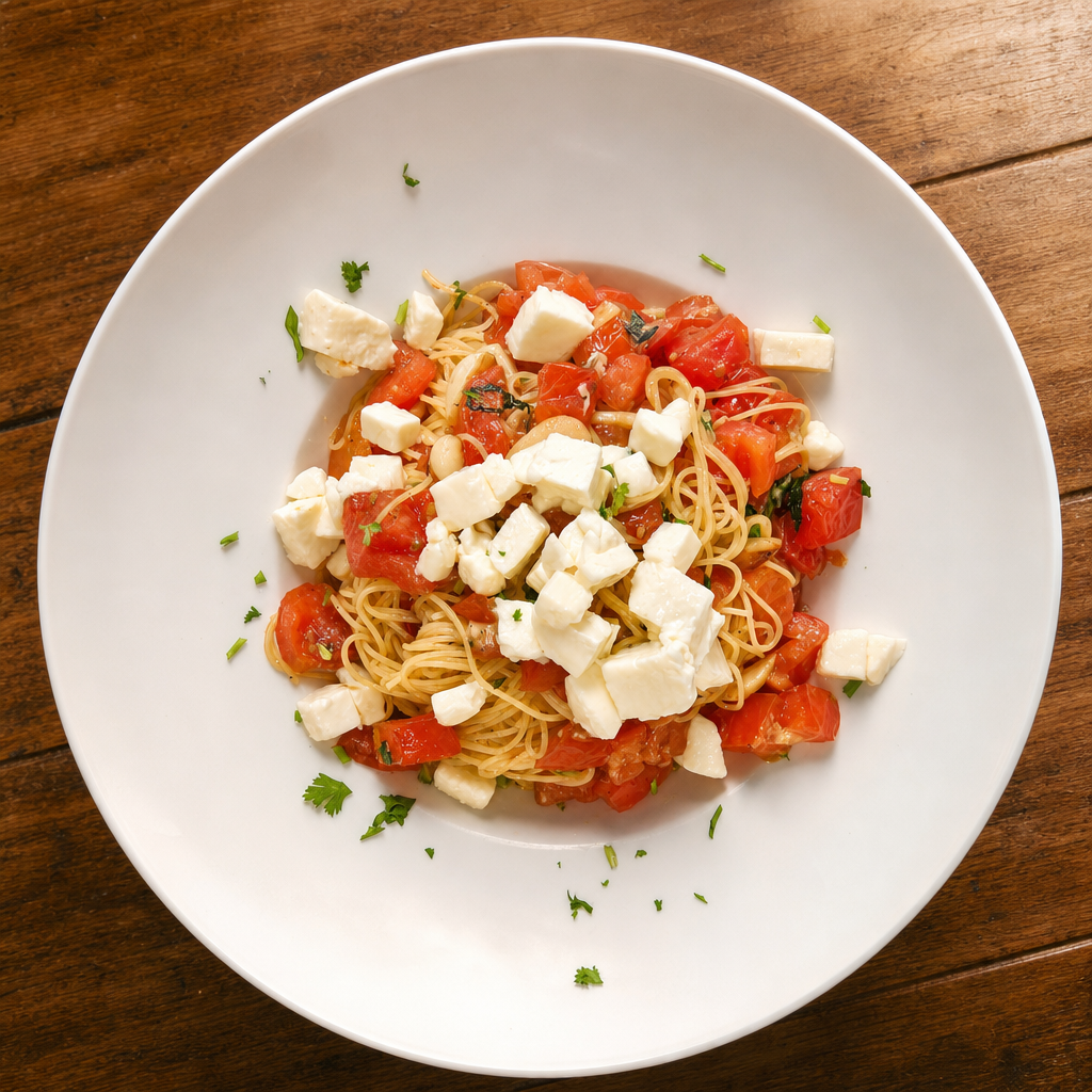 Capellini Caprese.
