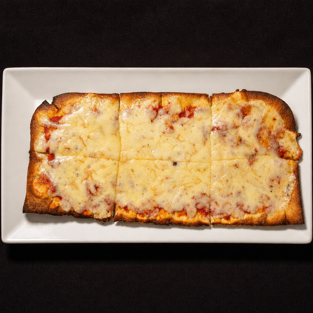 Kids Cheese Flatbread Pizza.