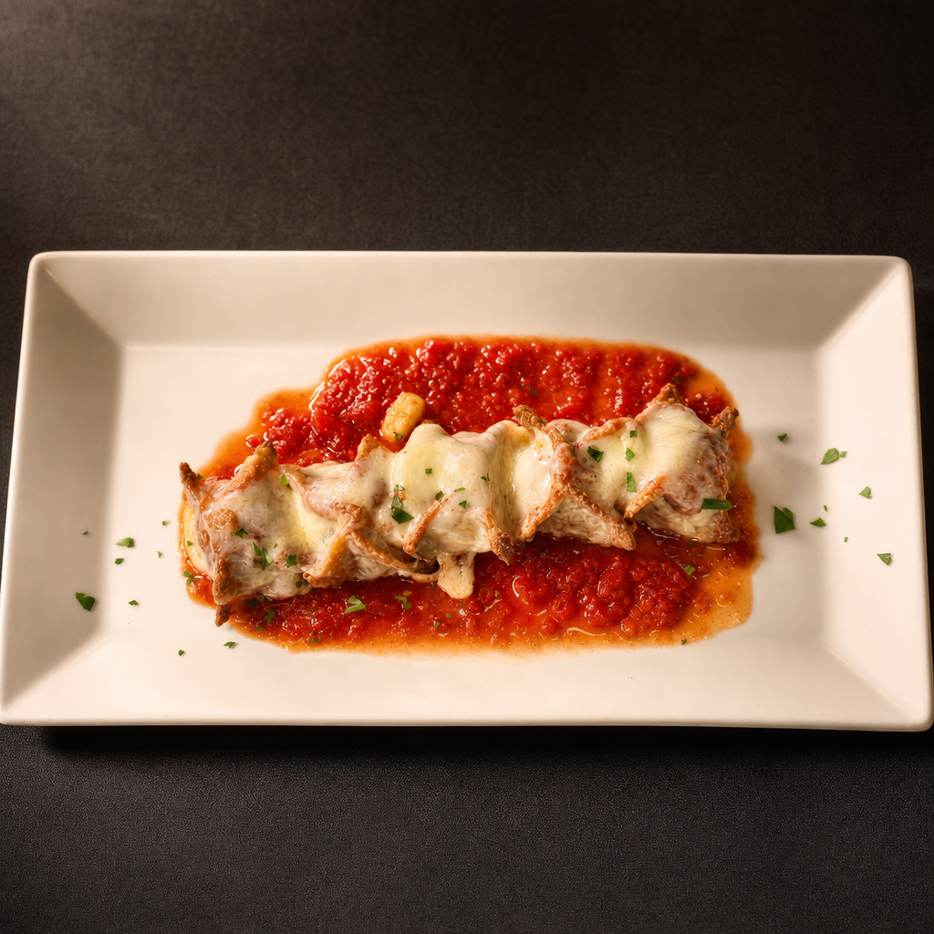 Chicken Parm Dumplings.