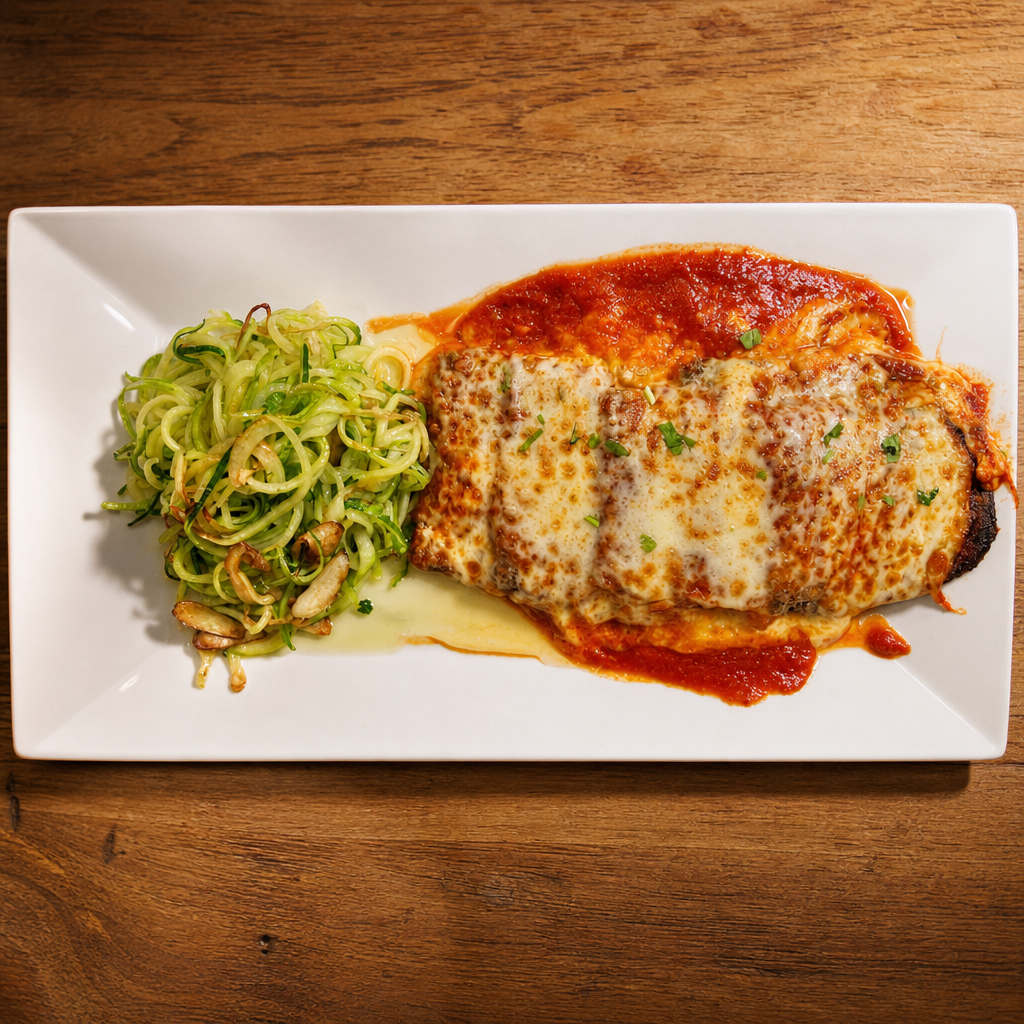 Grilled Eggplant Parmigiana.
