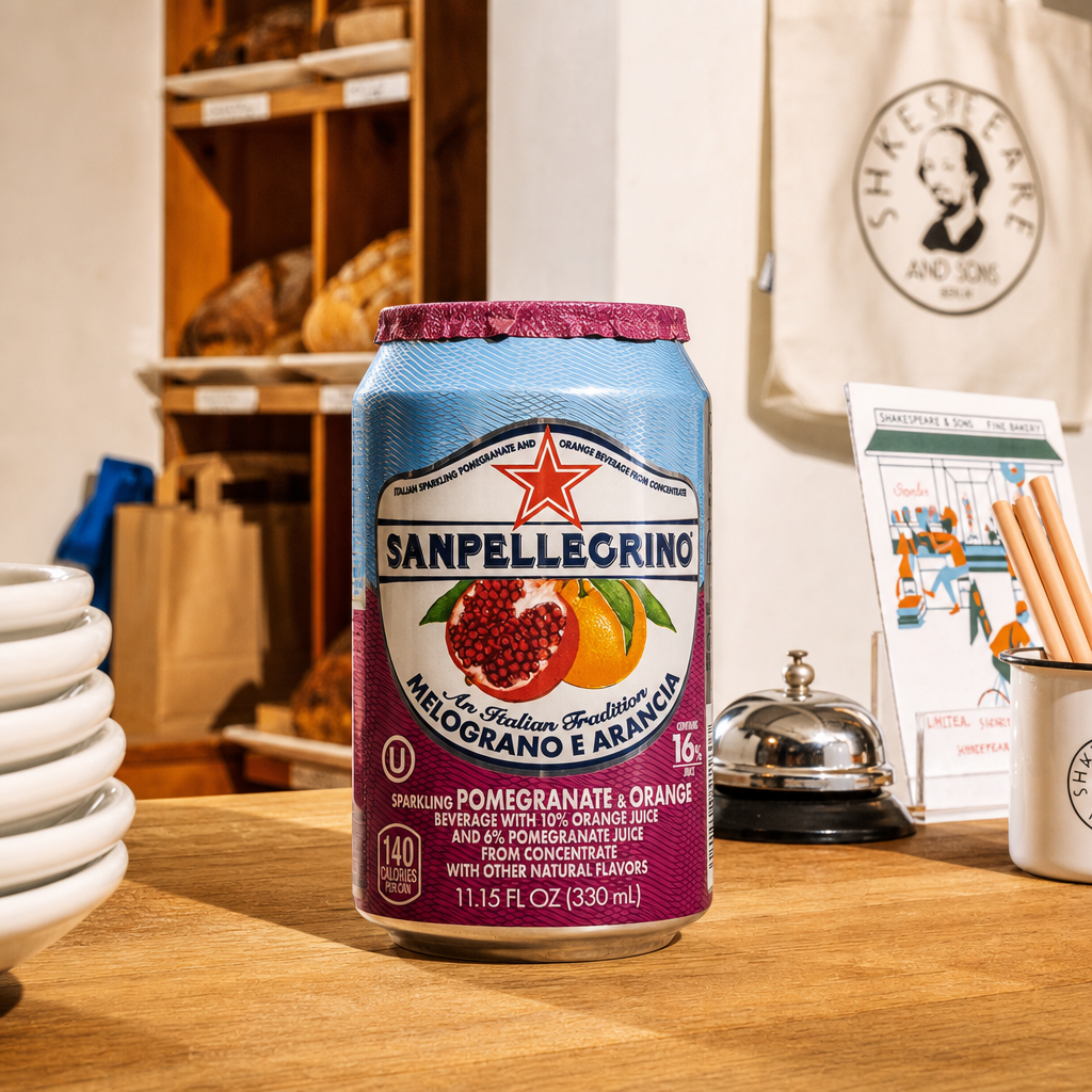 San Pellegrino Pomegranate & Orange.