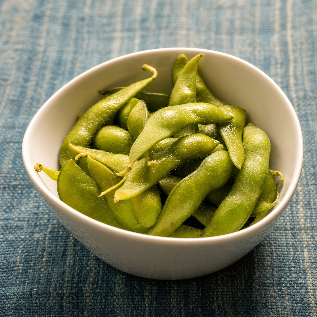Edamame in Wine Sauce (Vegan).