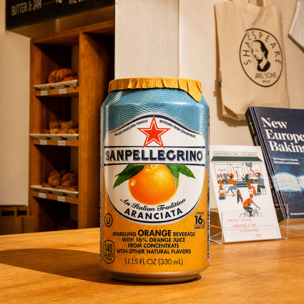 San Pellegrino Aranciata Soda.