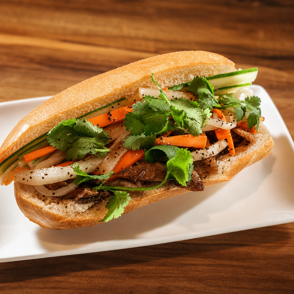 Fried Tofu Banh Mi.