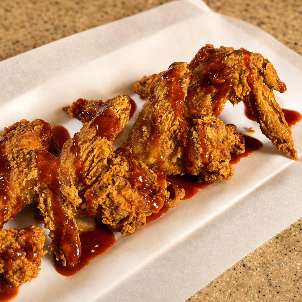 3 Whole Wings w/ Cornbread