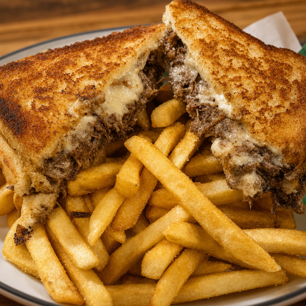 Texas Toast Grilled Cheese & Fries.