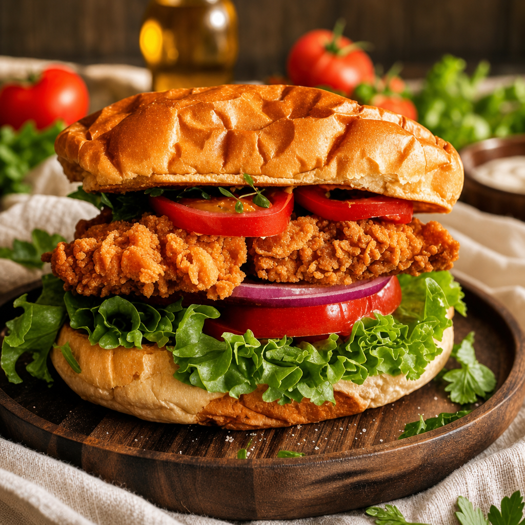Plant Based Fried Chicken Sandwich.