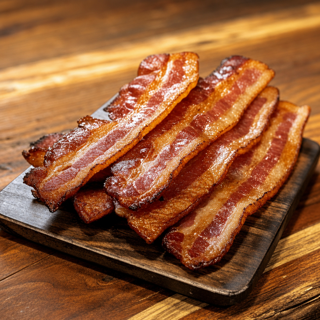 Apple Wood Smoked Bacon.