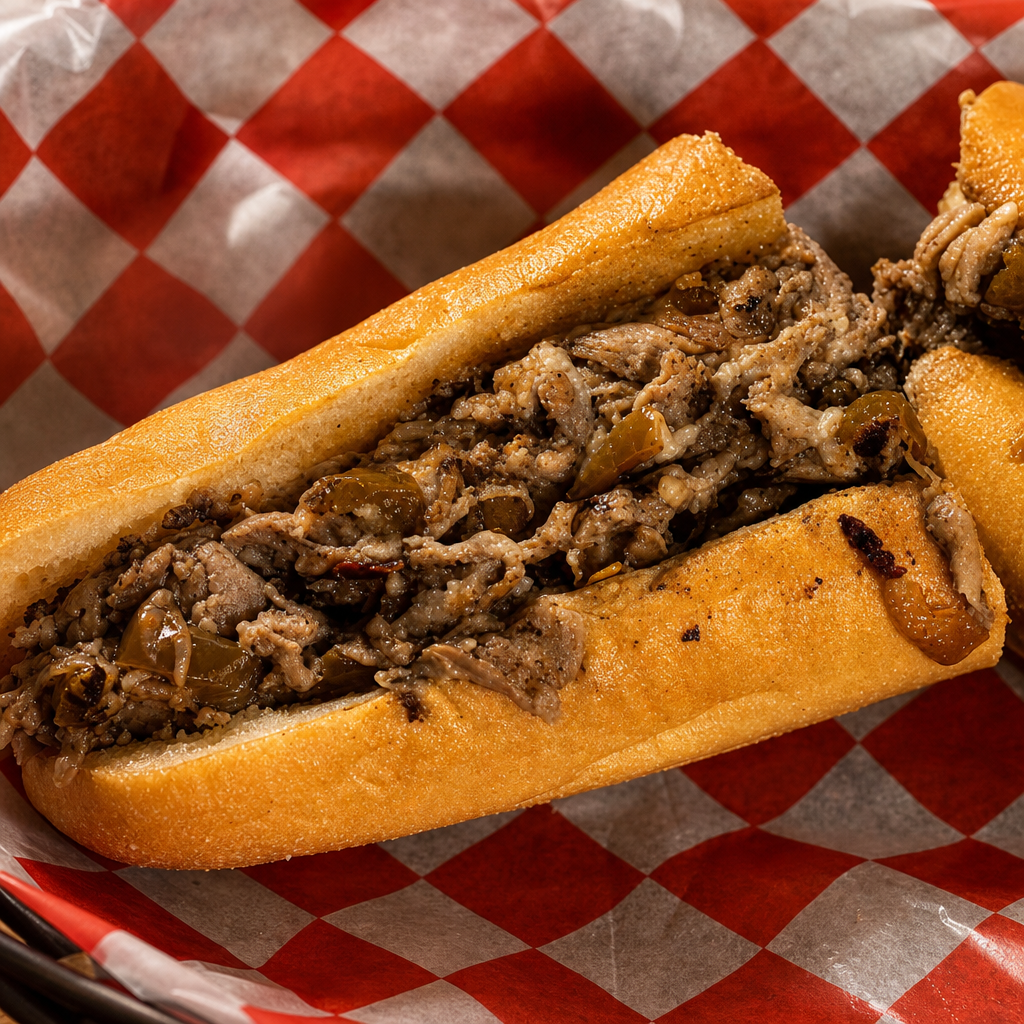Pulled Pork Cheesesteak.