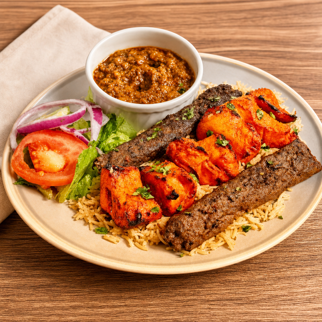 🔥 Combo 1 — Chicken Tikka & Beef Seekh.