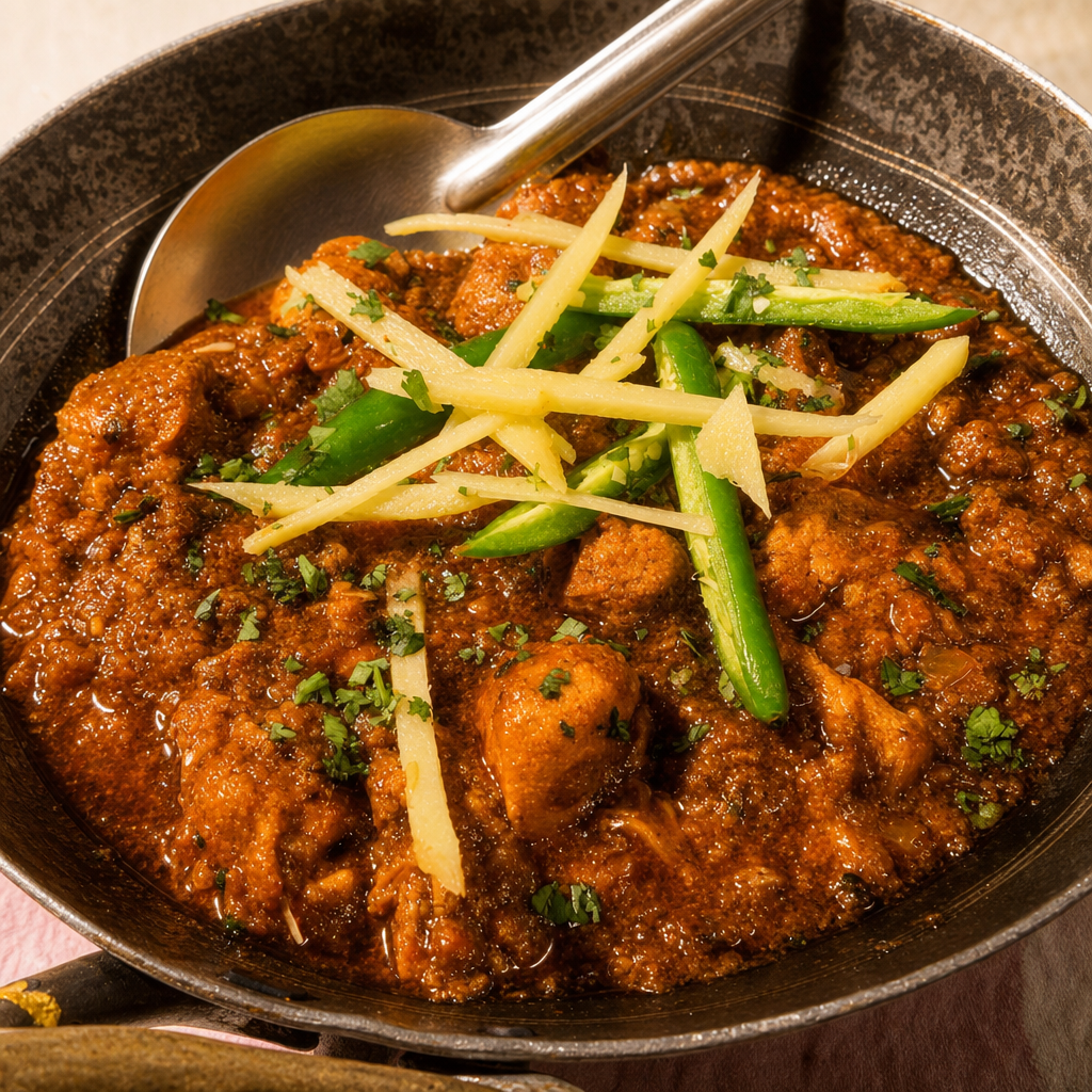 Chicken Seekh Kabob Karahi.