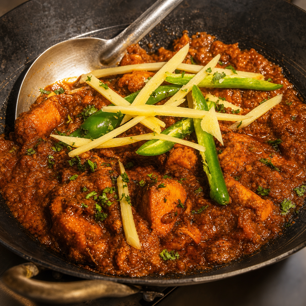 Beef Seekh Kabob Karahi.