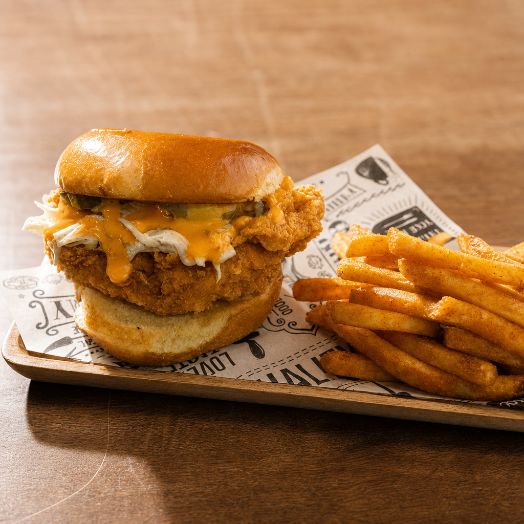🔥 Zinger Burger w/Fries.