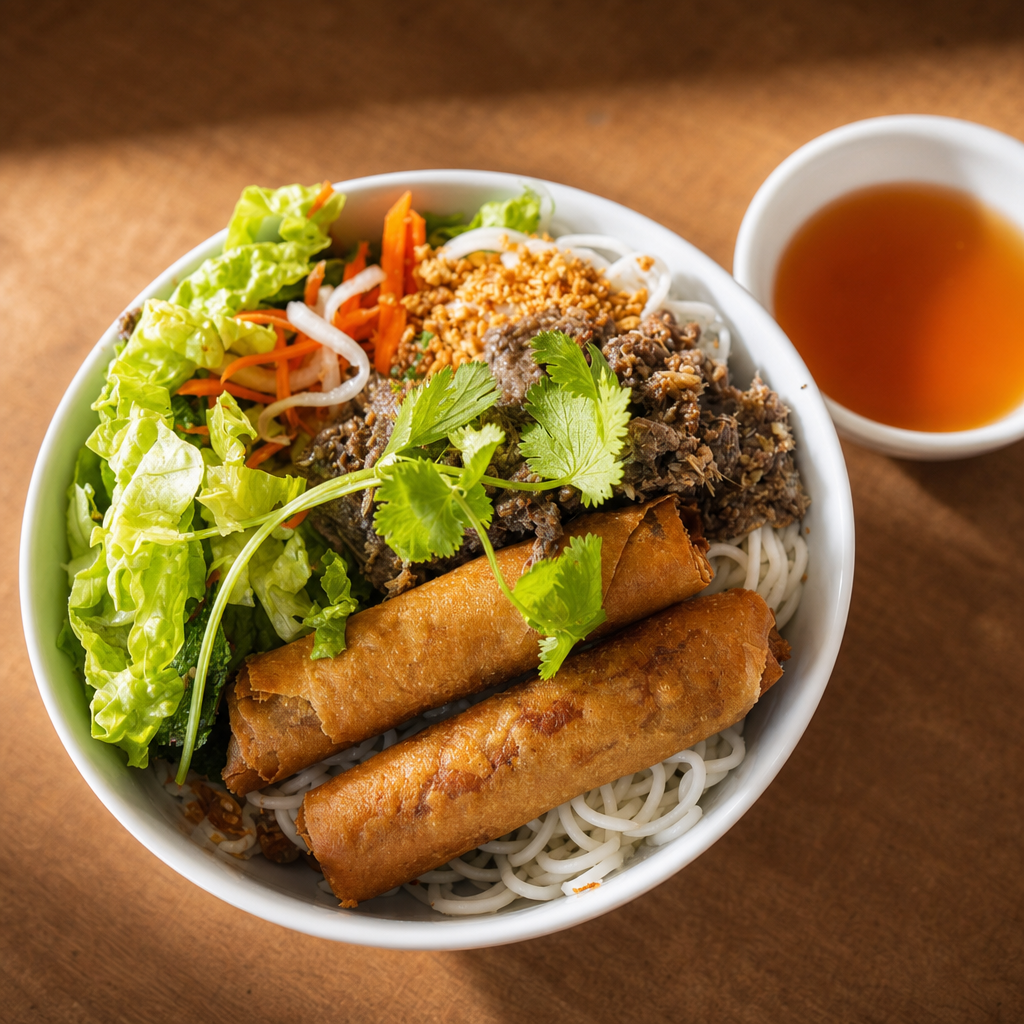 Bun Cha Gio Tom Thit Nuong