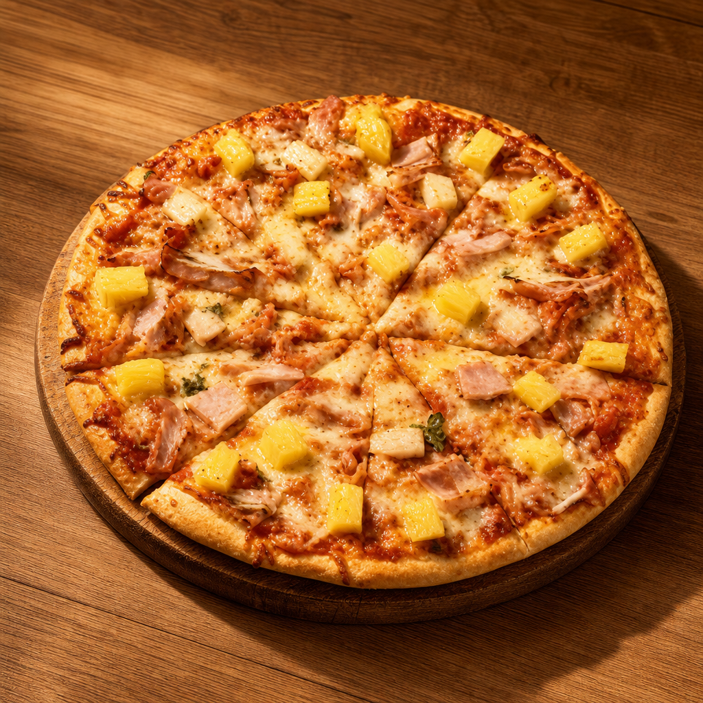 Chicken Hawaiian Pizza.
