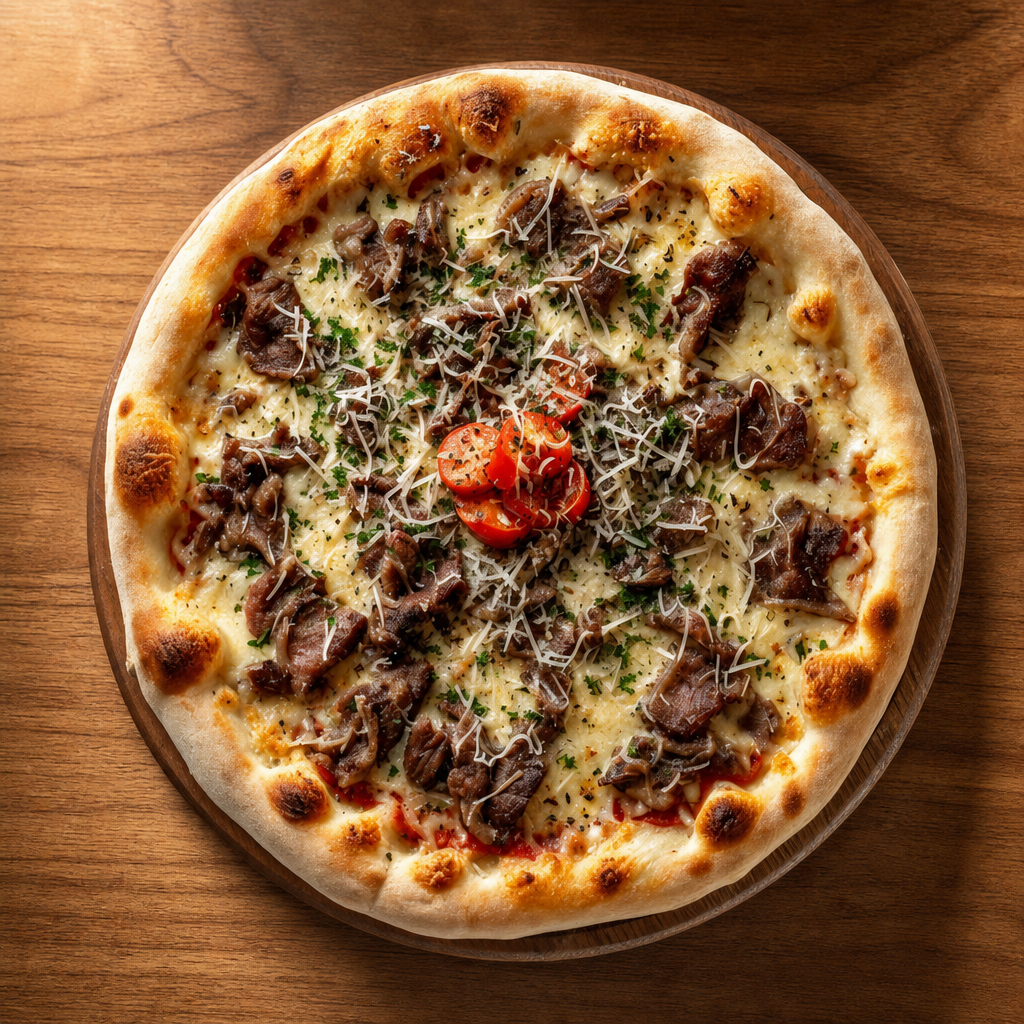 Philly Chessesteak Pizza