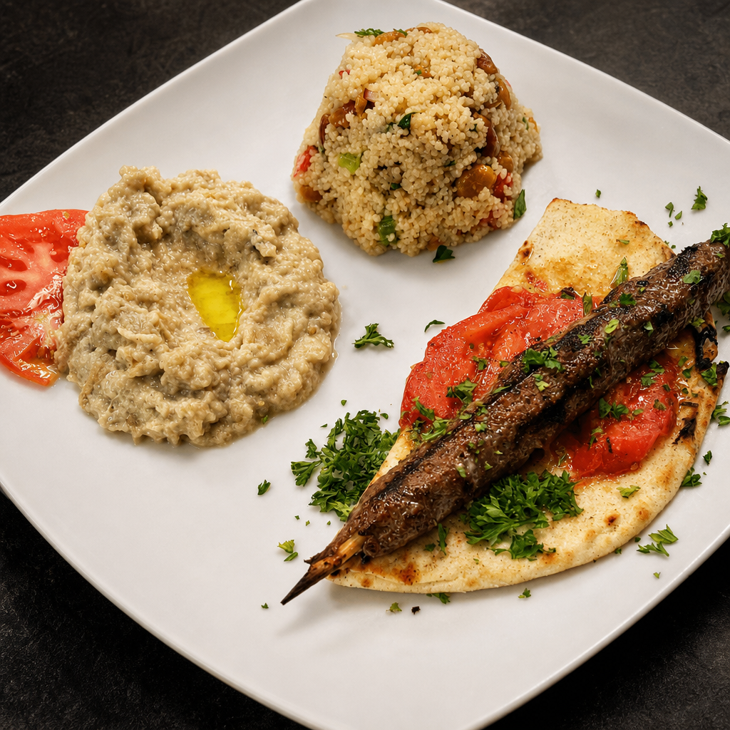 Lamb Kefta Lunch.