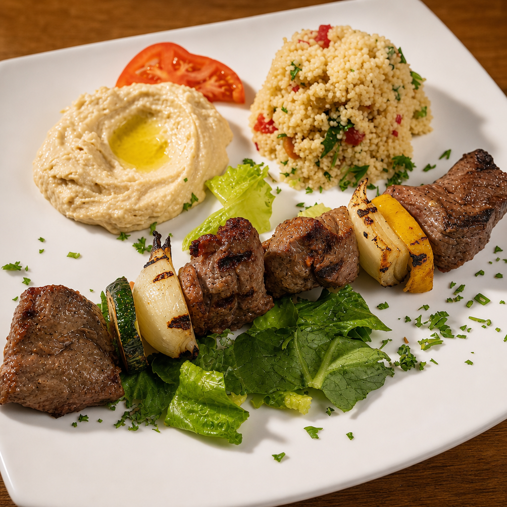 Beef Kebab Lunch.