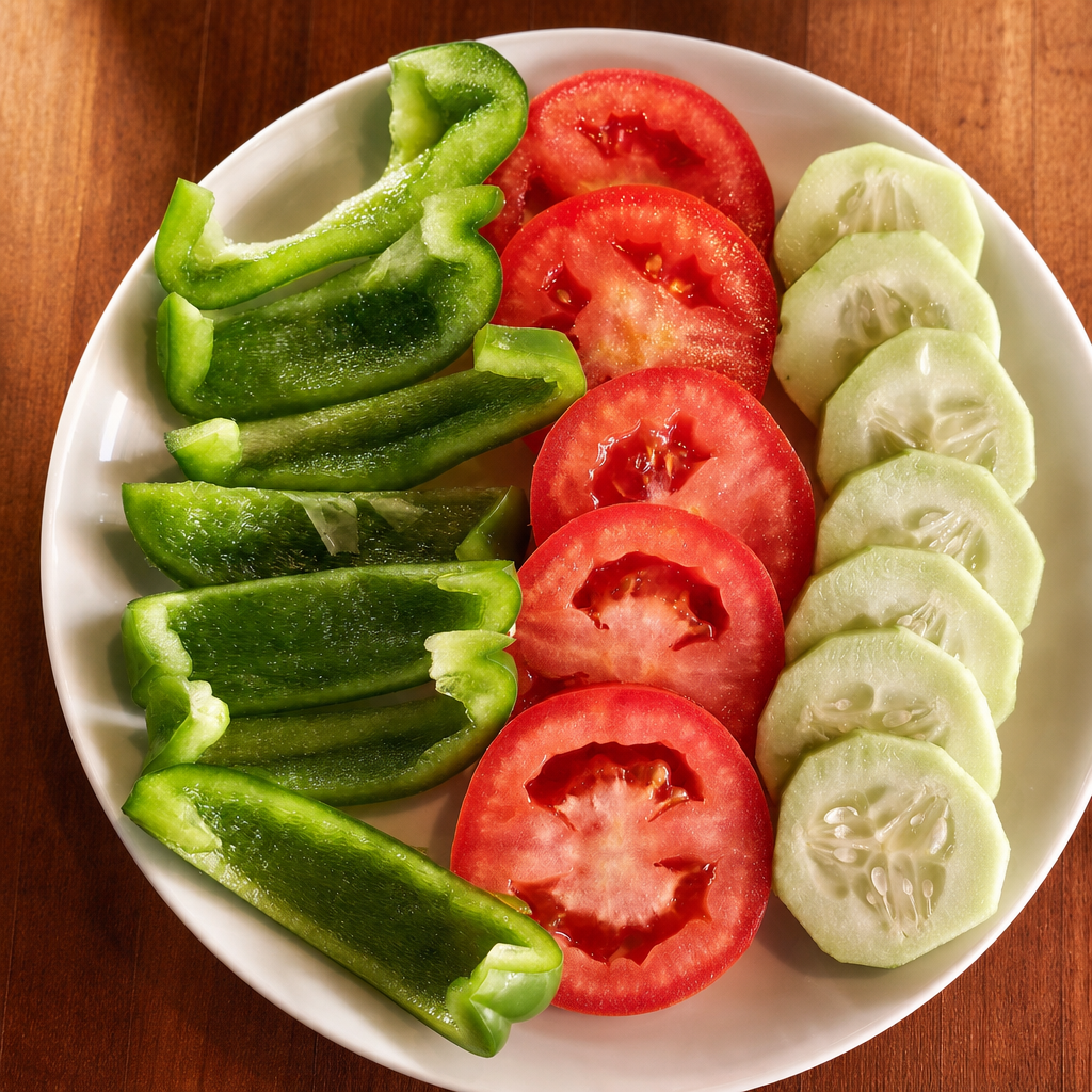 Side of Raw Vegetables.