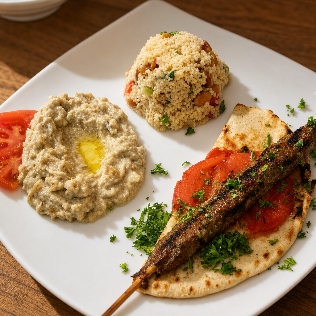 Beef Kefta Lunch.