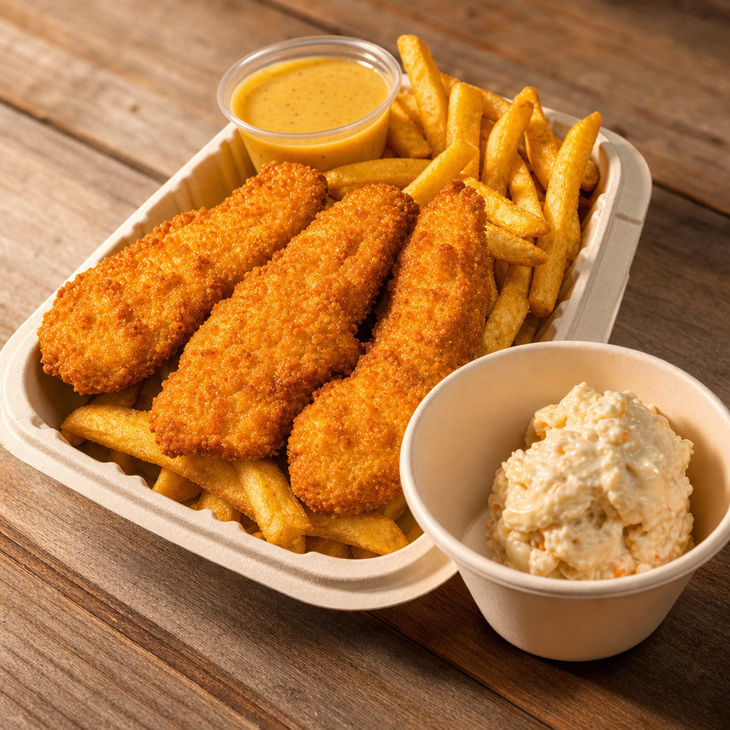 M3. Chicken Tender & Fries (3pcs).