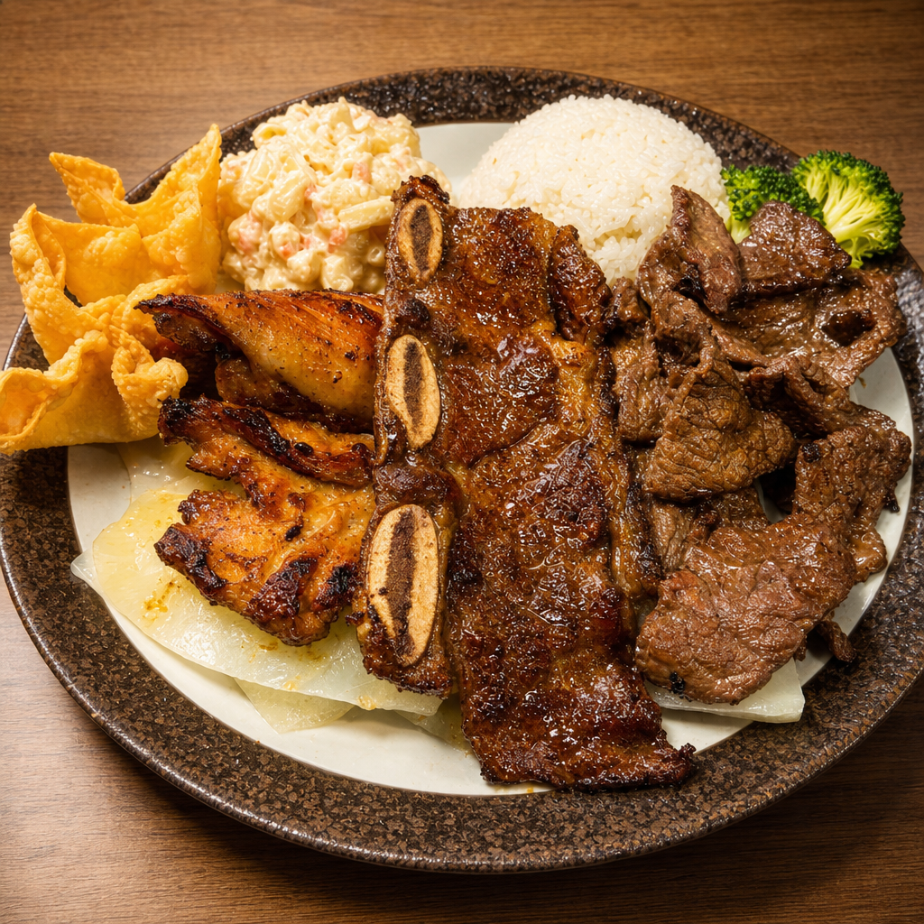 Reu's BBQ Mix Platter New!.