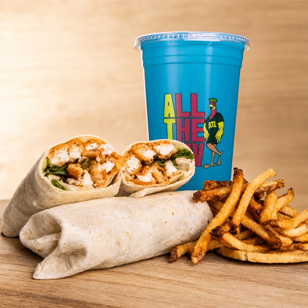 Combo #6 Crispy Chicken Wrap