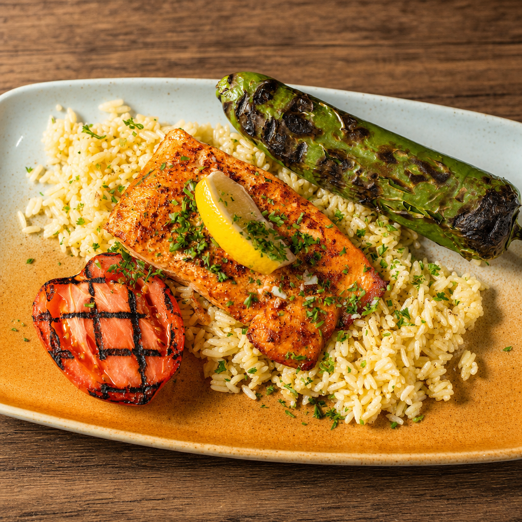Salmon Filet Platter