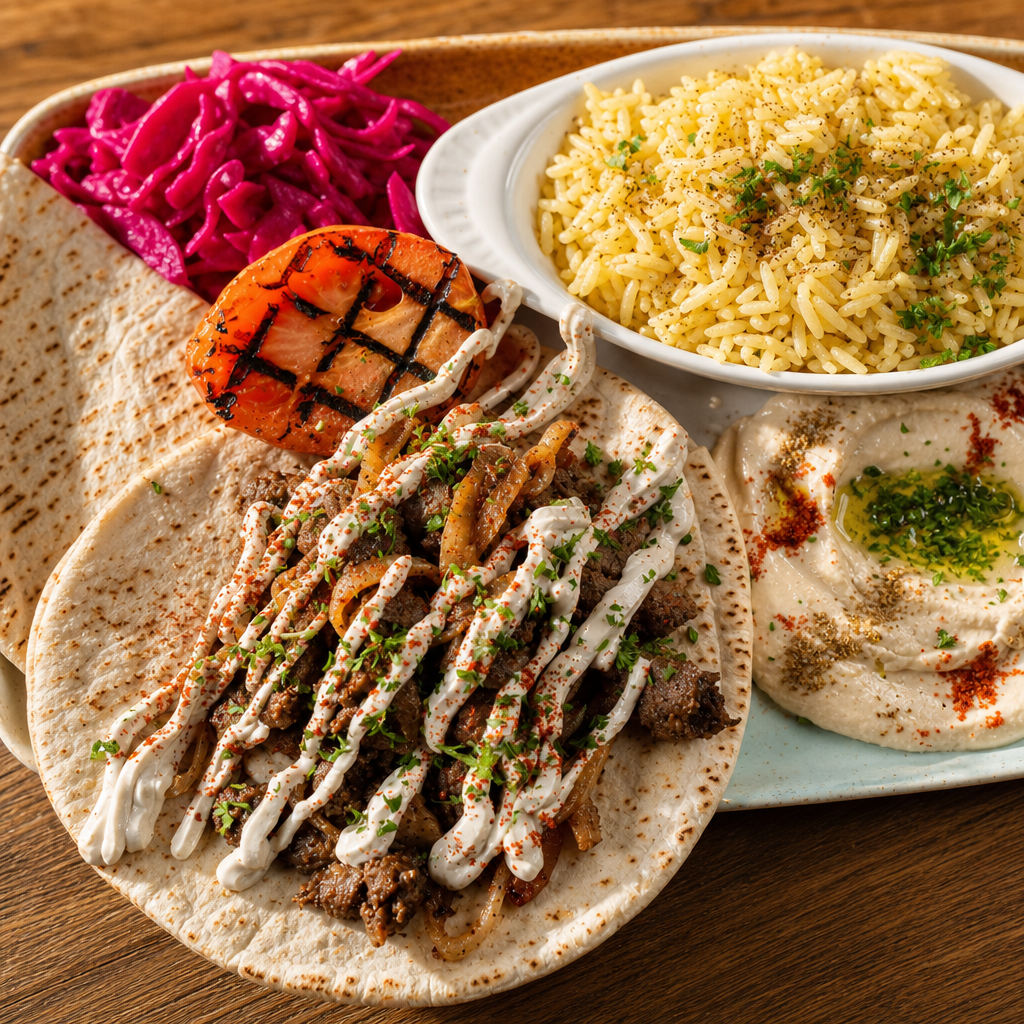 Beef Shawarma Platter