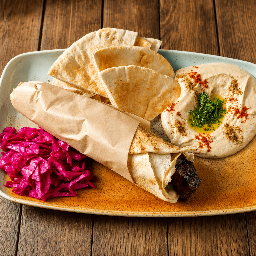 Beef Kebab Wrap Combo
