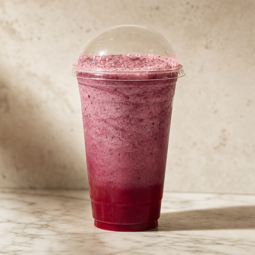 Strawberry & Blueberry Smoothie.