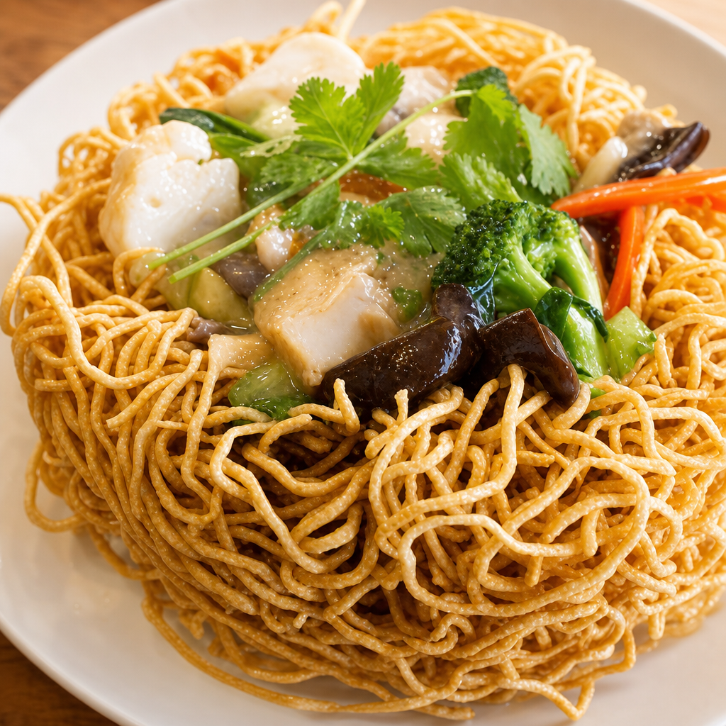 R9. Crispy Chow Mein.