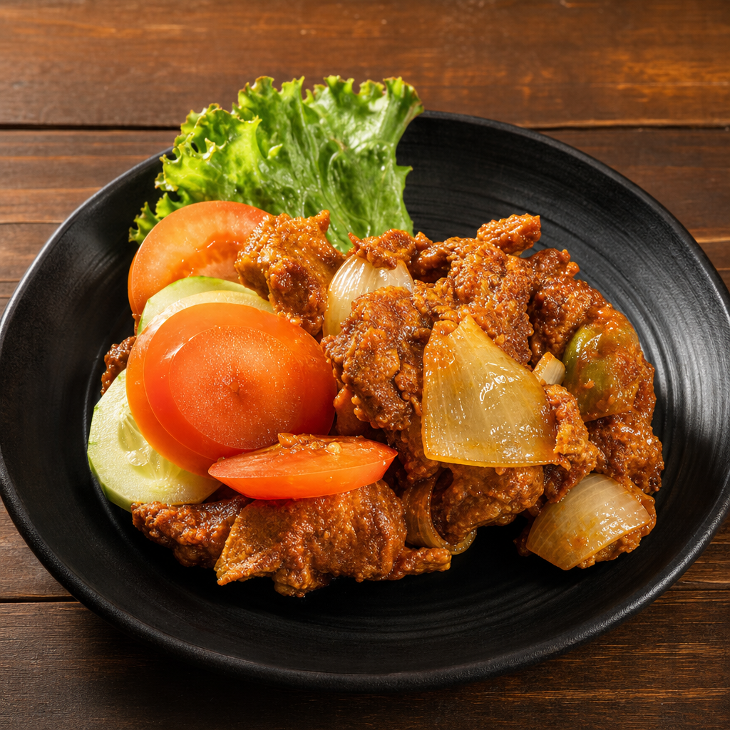 F7. Stir Fried Chicken with Lemongrass.