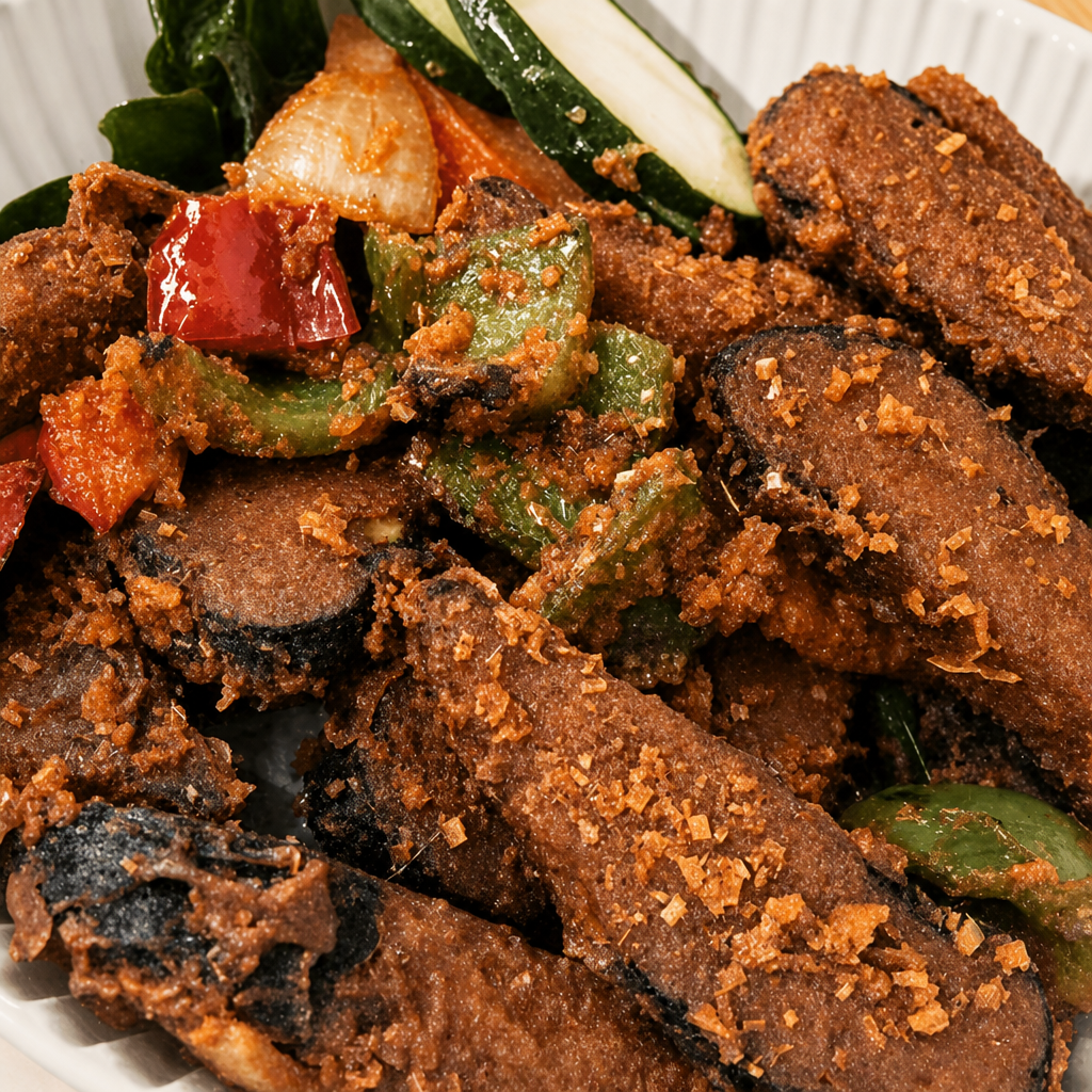 F6. Sautéed Crunchy Fish with Lemongrass & Pepper.