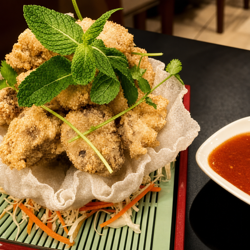 A10. Crispy Seasoning Oyster Mushroom.