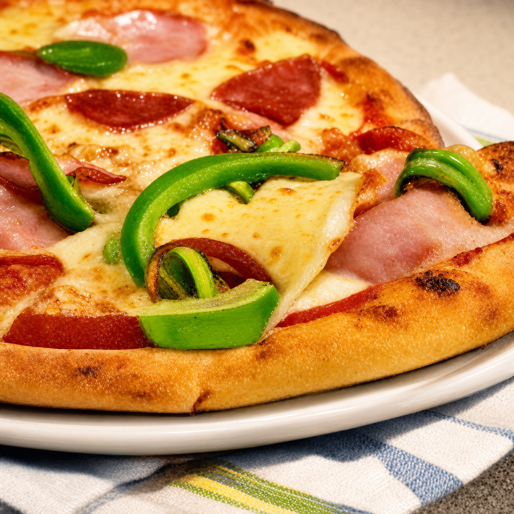 Green Hawaiian Pizza.