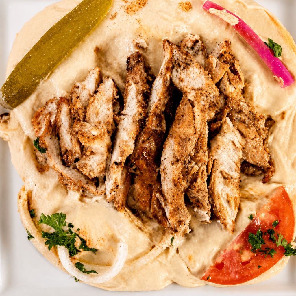 Hummus with Shawarma