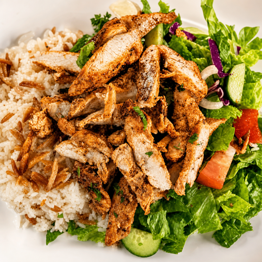 Chicken Rice Almond Salad