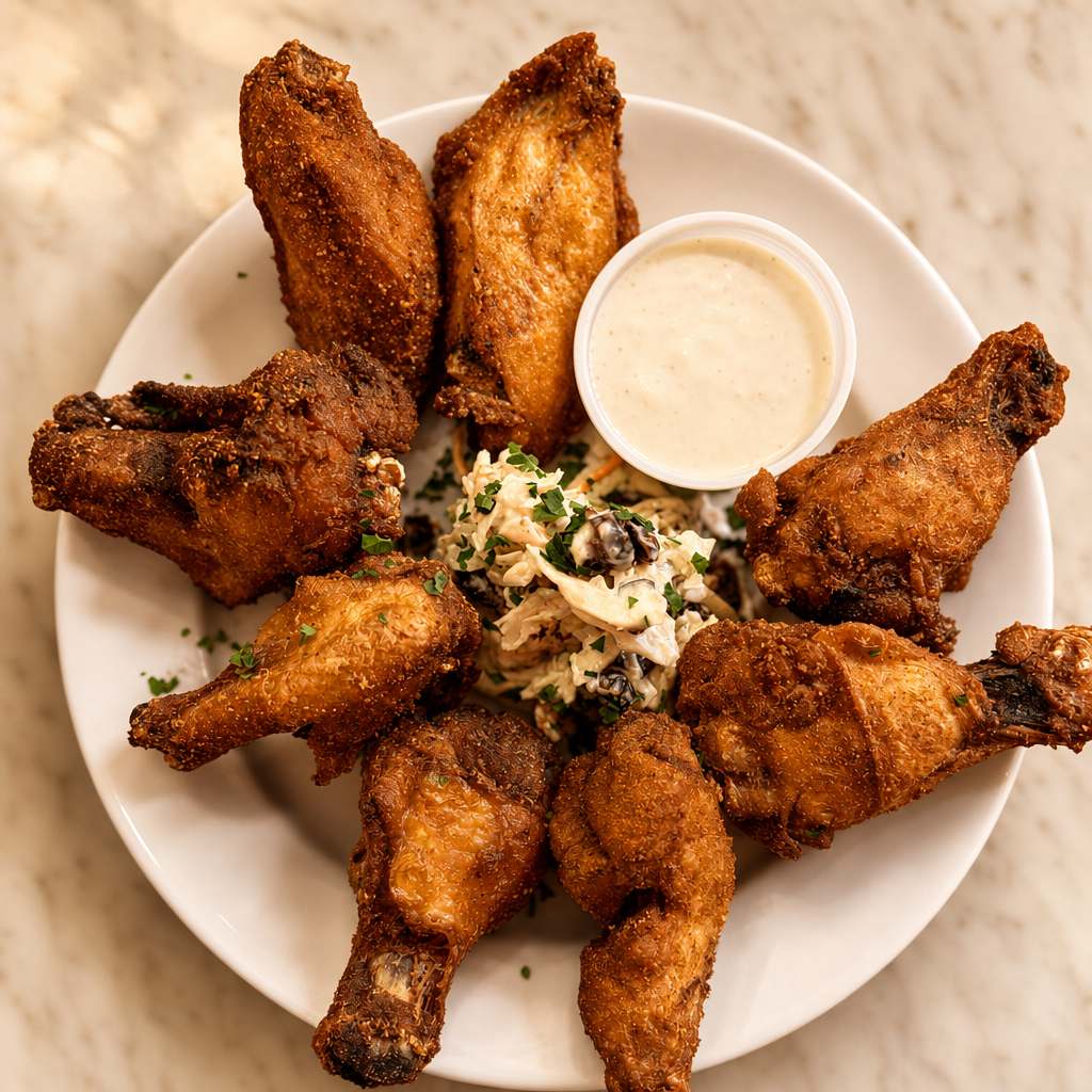 Bistro wings dinner