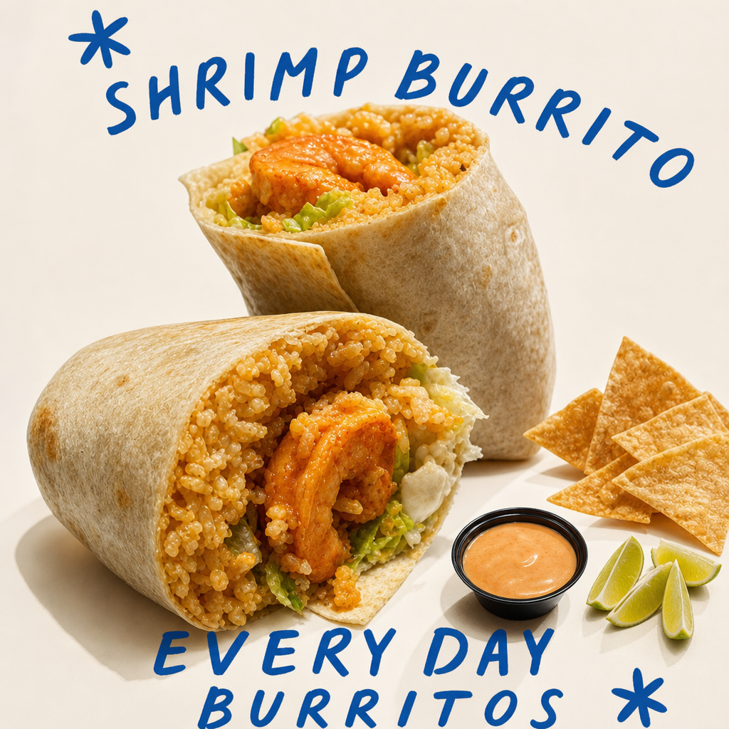 Shrimp Burrito.